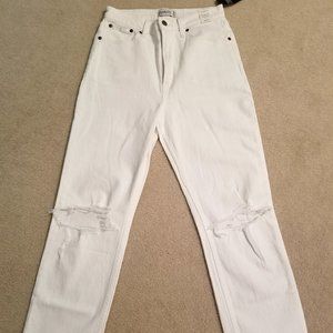 Abercrombie Ultra High Rise Ankle Straight Jeans